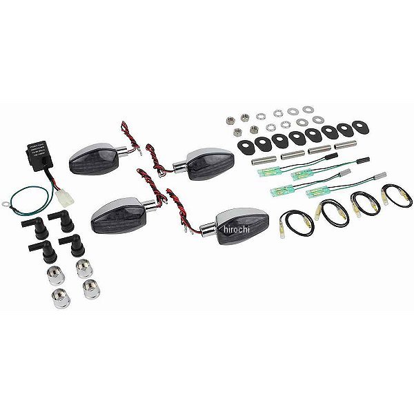 065253 POSH ポッシュ ライトウェイトLEDウインカーキット 14年以降 MT-09 トレーサー メッキボディー/スモークレンズ