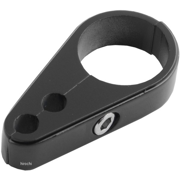 0658-0074 DRAG スロットル、アイドルケーブル クランプ 1インチ(25mm) デュアルケーブル 黒