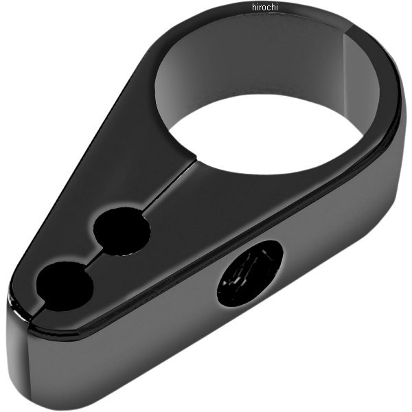 0658-0076 DRAG スロットル、アイドルケーブル クランプ 1.25インチ(32mm) デュアルケーブル 黒