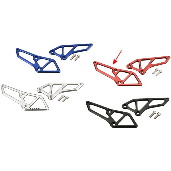 066070-02 ポッシュ POSH アルミマシンドヒールガード 15年 YZF-R3、YZF-R25、MT-25 赤