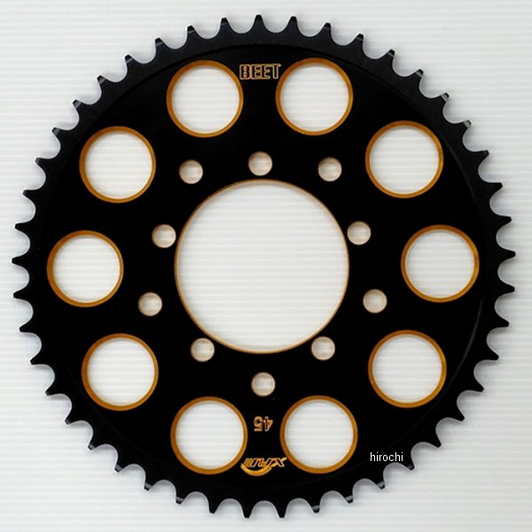 【6月入荷予定 少量あり】0695-H02-41 ビート BEET X.A.Mジャパン リアスプロケット CBX400F ブラック/ゴールド