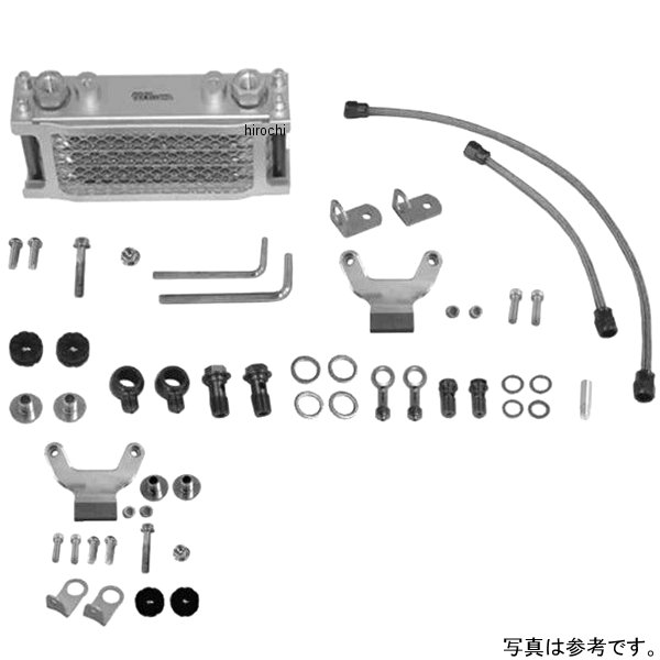 07-07-0177 SP武川 コンパクトクールオイルクーラーキット 4段/スリム モンキー、ゴリラ マグネシウムCカバー