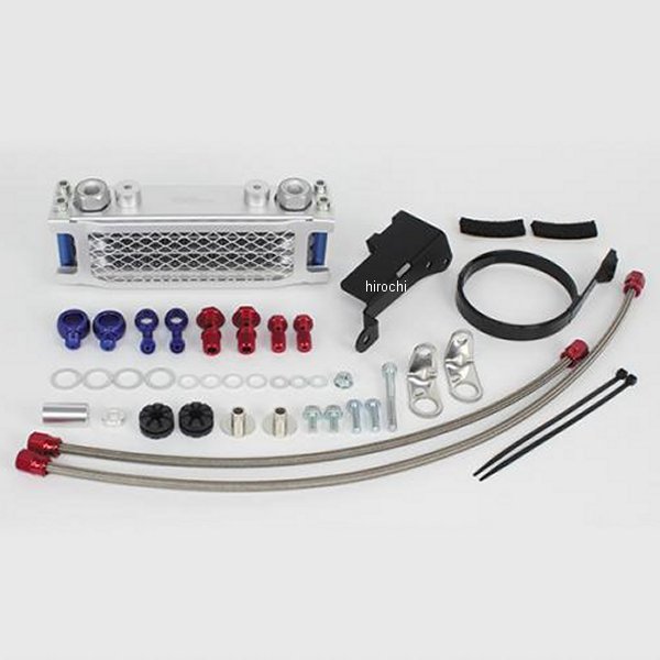 07-07-0250 SP武川 コンパクトクール オイルクーラ 3フィン4オイルライン/スリム BTB&SPクラッチカバー装着車 モンキー125