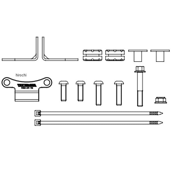 07-07-0419 SP武川 オイルクーラーブラケット ノーマルヘッド用 グロム