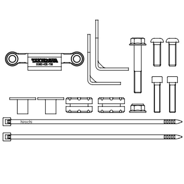 07-07-0427 SP武川 オイルクーラーブラケット SH4V+R CT125