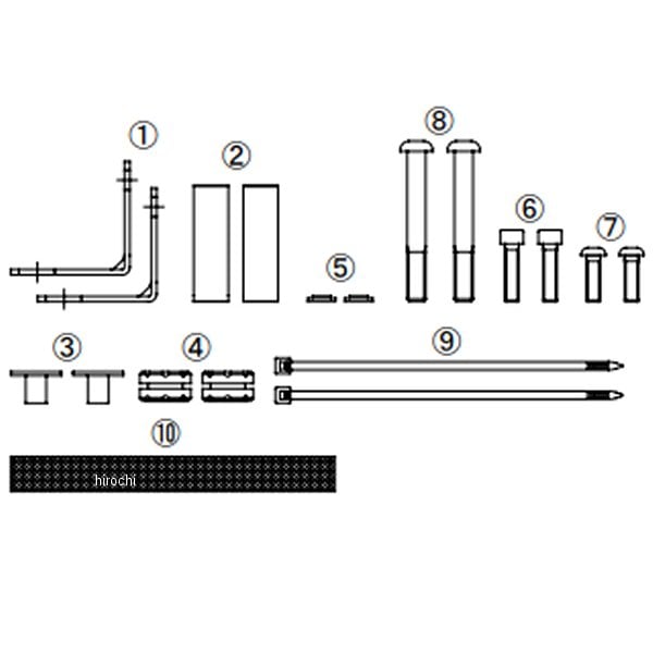 07-07-0457 SP武川 オイルクーラーステーセット CT125