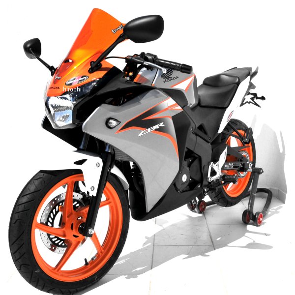 0701XX122 アルマックス ERMAX Aeromax スクリーン 38cm 11年-17年 CBR125R ダークブラック