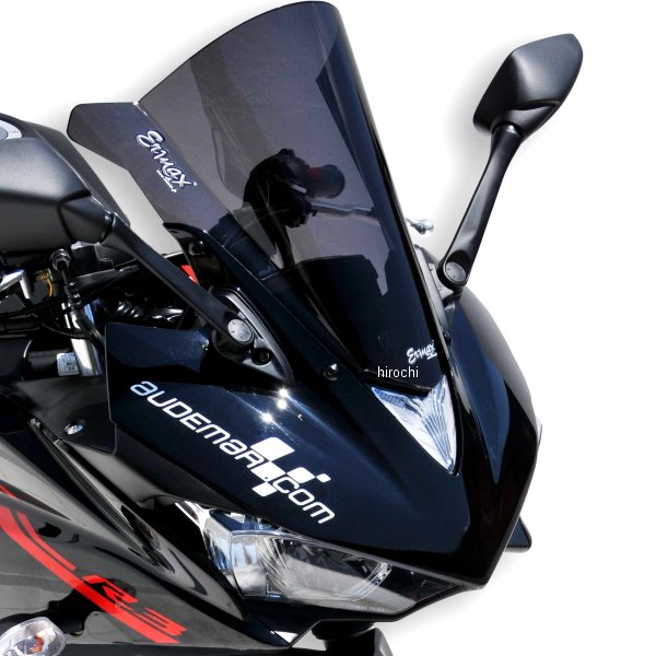 0702XX127 アルマックス ERMAX スクリーン Aeromax 34cm 15年-19年 YZF-R3 サテンブラック