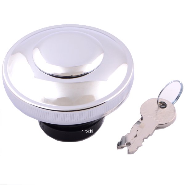 0703-0229 DRAG セルフロック ガスキャップ ベント無し 82年-95年 クローム