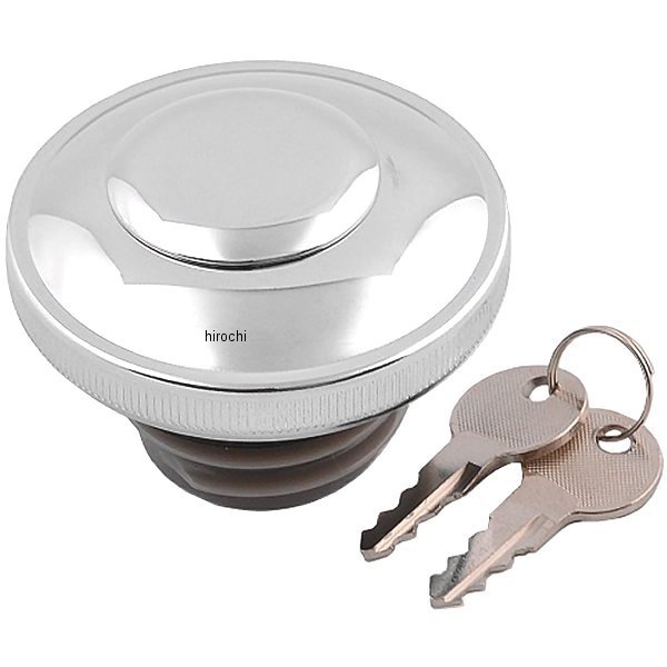 0703-0230 DRAG セルフロック ガスキャップ ベント有り 96年以降 クローム 62803-97A