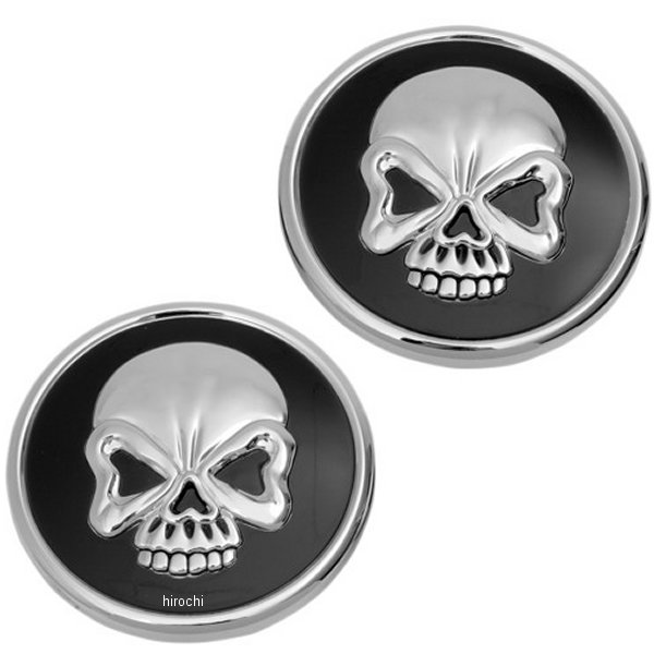 0703-0524 DRAG ガスキャップ スカル 97年以降 ベント有りと無しの左右ペア