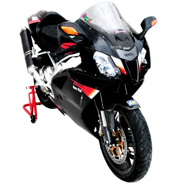 0708XX027 アルマックス ERMAX スクリーン Aeromax 04年-08年 アプリリア RSV1000R/ファクトリー ダークブラック