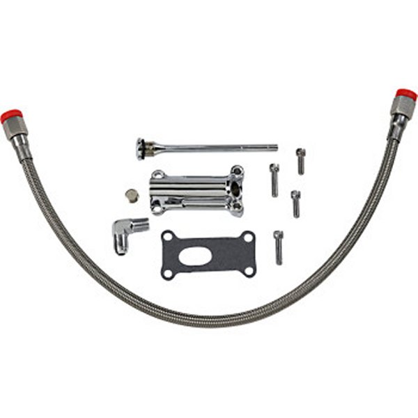 0710-0255 DRAG エンジンオイル スパウトキット 02年-06年 FL クローム