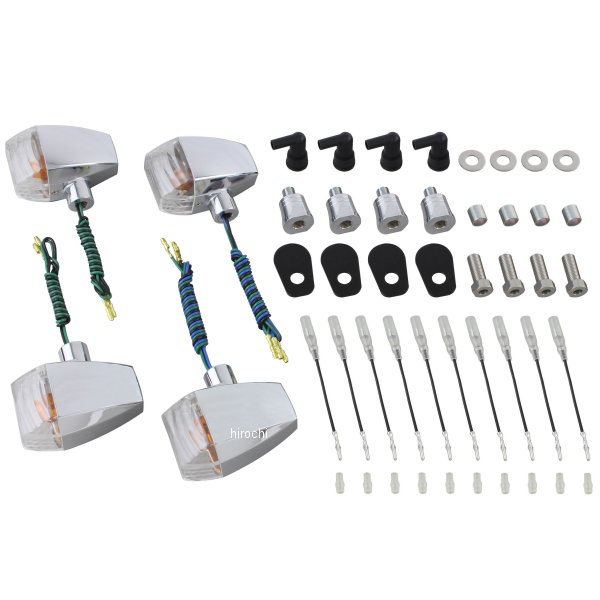 071486 ポッシュ POSH ウインカーキット ZRタイプ クリスタルカット 01年-08年 ZRX1200R、-00年 ZRX1100/II、ZRX400、ZR-7