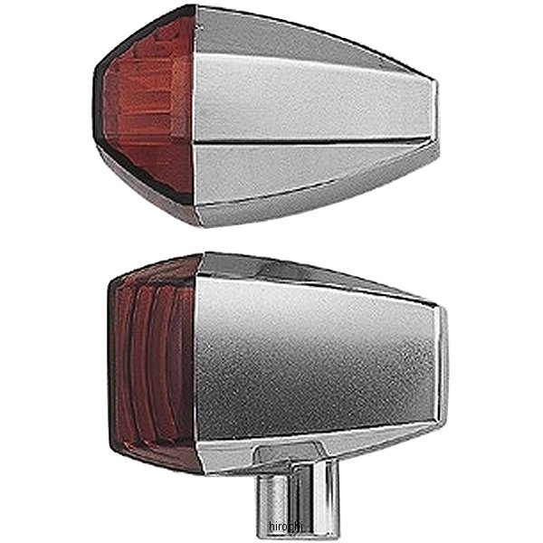 071565 ポッシュ POSH LED ZRウインカーセット クリスタルタイプ 01年-03年 ZRX1200R、ZRX400 クローム/オレンジ