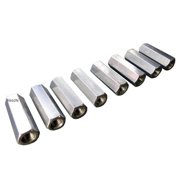 0749 ビーアールシー BRC マフラー取付用ステンレス製超ロングナット 8個 CB400F、CB350F、CBX400F