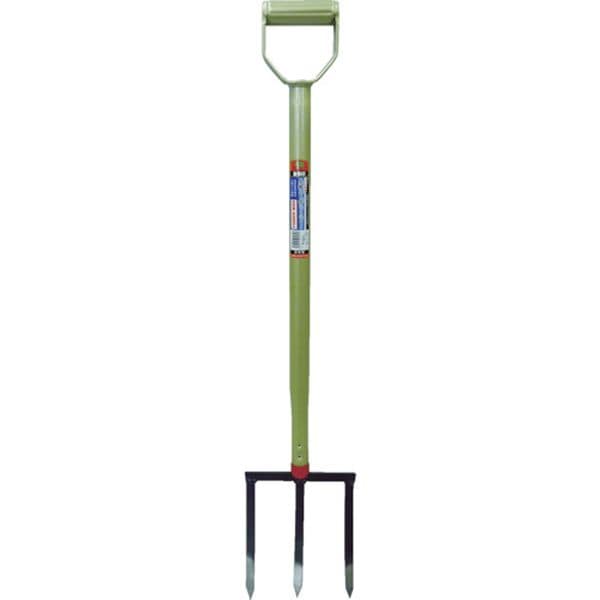 079813 819-3356 浅香工業(株) 金象 ホーク 土起こしフォーク 3本爪 全長930mm