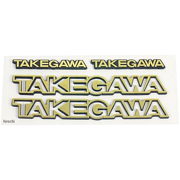 08-01-0018 SP武川 コンベックスエンブレム 汎用 ゴールド 4枚