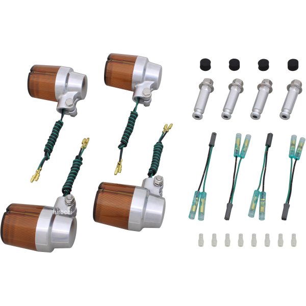 080093-23 ポッシュ POSH ウインカーセット スーパーバイク 98年 GSX400 インパルス バフ/オレンジ