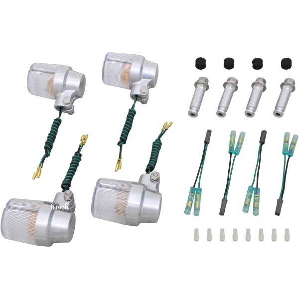 080094-23 ポッシュ POSH ウインカーセット スーパーバイク 98年 GSX400 インパルス バフ/クリア