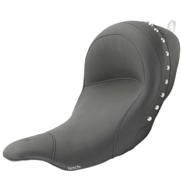 0801-0960 76079 マスタング Mustang ソロシート ローダウン 08年以降 ツーリング バックレスト無し クロームスタッド
