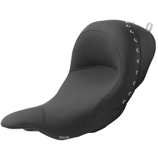0801-0961 76082 マスタング Mustang ソロシート ローダウン 08年以降 ツーリング バックレスト無し 黒スタッド