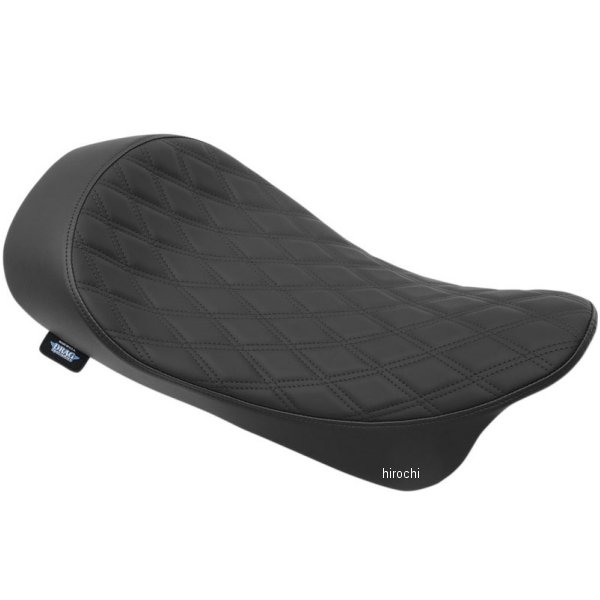 0801-1152 DRAG ソロ シート ロープロファイル 08年以降 ツーリング ダイヤモンド/黒ステッチ