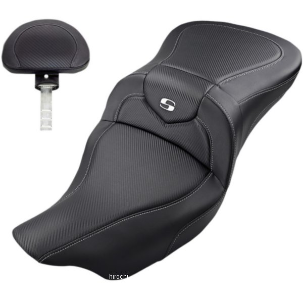 0801-1193 808-07B-185BR サドルメン Saddlemen シート Road Sofa CF 08年以降 パックレスト付き