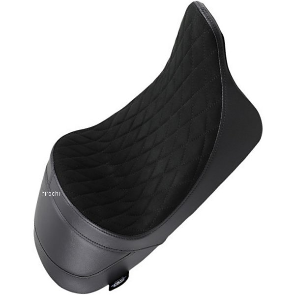 0801-1255 DRAG Specialties シート ソロ フォワードローソロシート ダイアモンド スウェード ハーレー ツーリング