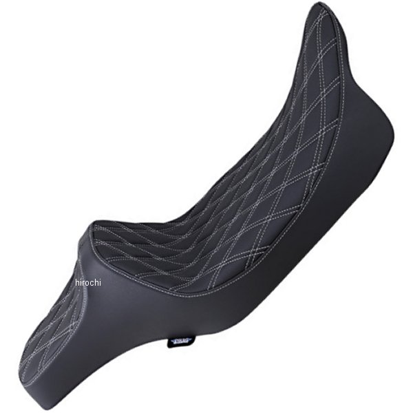 0801-1261 DRAG Specialties シート プレデター3 エクステンドリーチ ダブルダイヤモンド ハーレー ツーリング シルバー