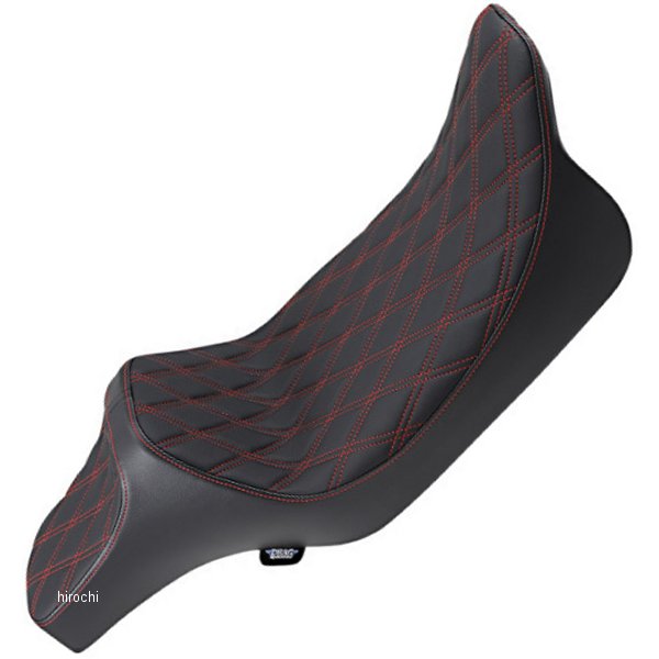 0801-1262 DRAG Specialties シート プレデター3 エクステンドリーチ ダブルダイヤモンド ハーレー ツーリング 赤