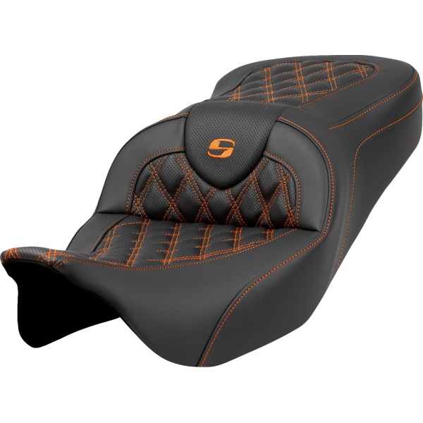 0801-1597 サドルメン Saddlemen シート ROADSOFA LS オレンジ ステッチ