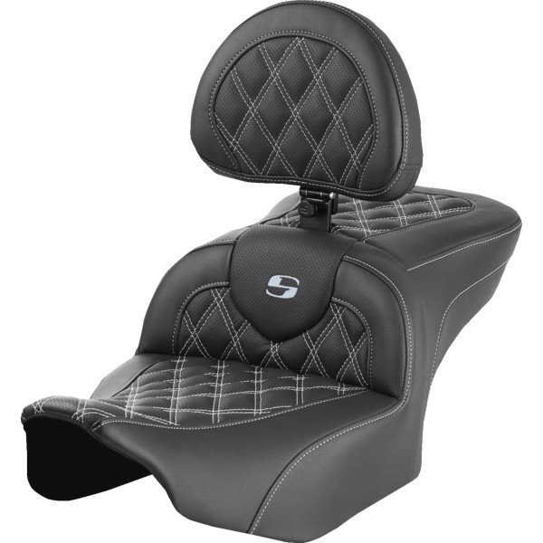 0801-1723 サドルメン Saddlemen シート ROADSOFA LS W/BR シルバー ステッチ