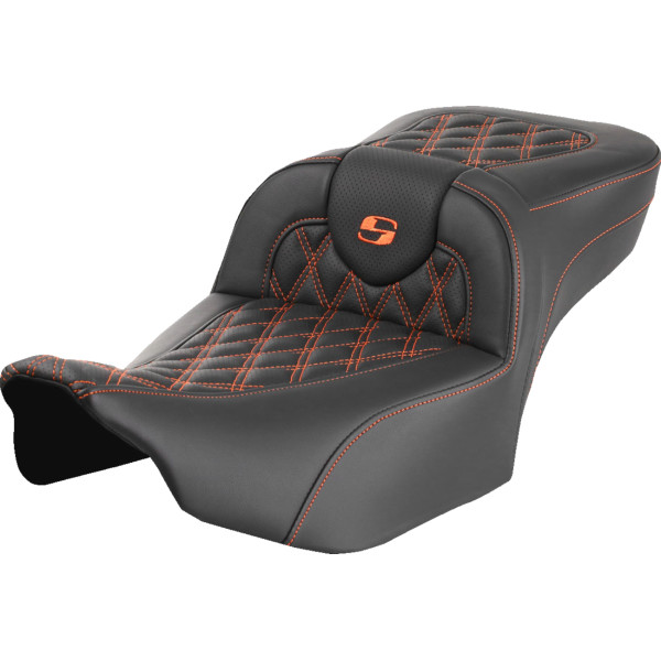 0801-1727 サドルメン Saddlemen シート ROADSOFA LS EXT RCH オレンジ ステッチ