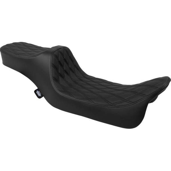0801-1923 DRAG SPECIALTIES SEATS edator 3 2-Up Ext. Double Dia ブラック ビニール ツーリング