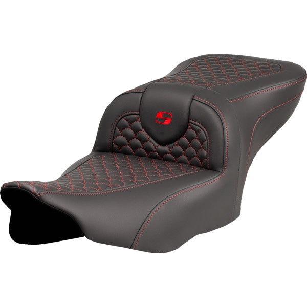 823-07-20804 サドルメン Saddlemen SEAT ROADSOFA DRAGON RED STITCH