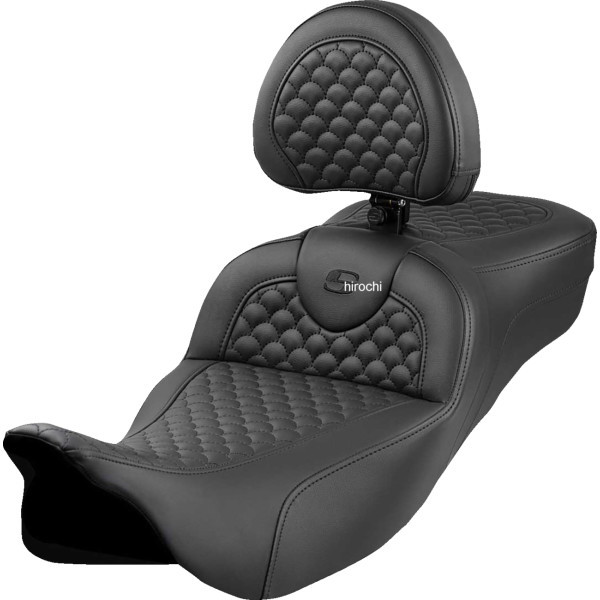 808-07B-209B0 サドルメン Saddlemen SEAT ROADSOFA DRAGON SCALE EXT RCH W/ DRIVER BR