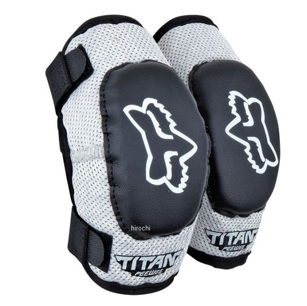 08039-464-OS フォックス FOX  キッズ プロテクター ピーウィータイタンエルボーガード 黒/シルバー M/Lサイズ