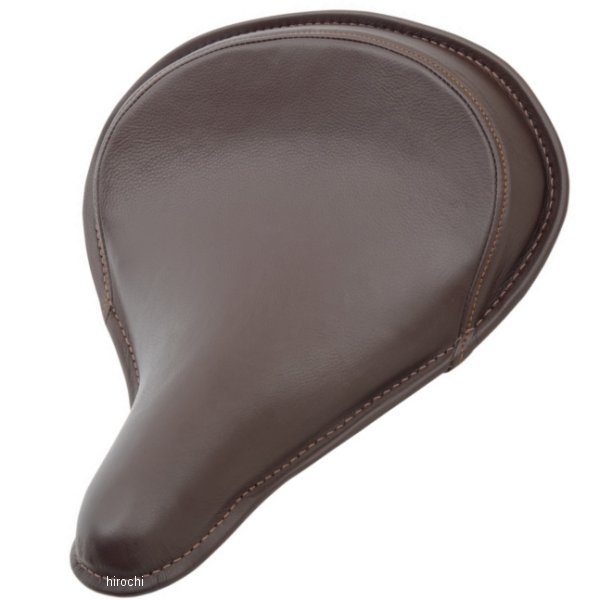 0806-0049 DRAG シート ソロ スプリング 大 ブラウンレザー/緑ステッチ