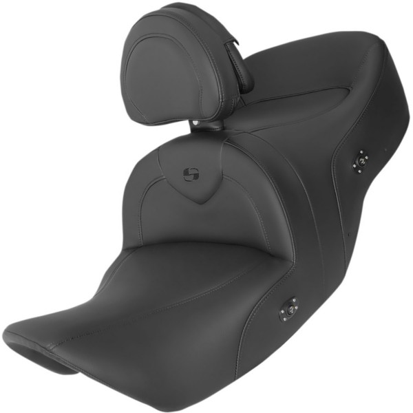0810-2340 サドルメン SADDLEMEN ロードソファー ヒートシート 01年-10年 GL1800C Valkyrie バックレスト有 黒