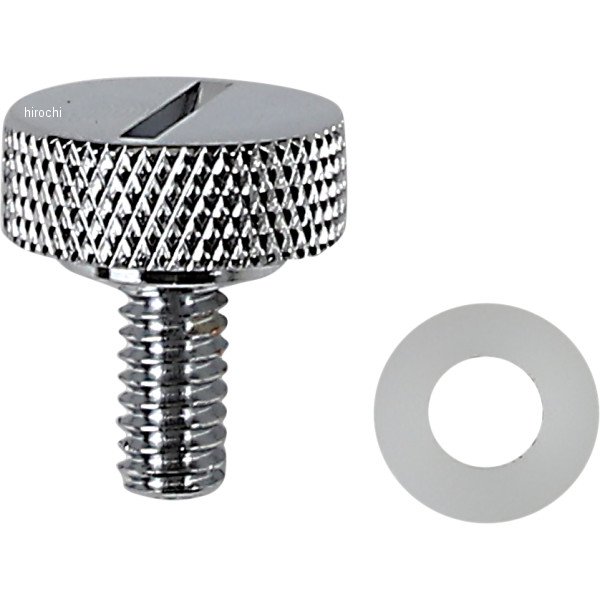 0820-0146 DRAG Specialties ドラックスペシャリティー SEAT KNOB CHM SLOT 1/4-20
