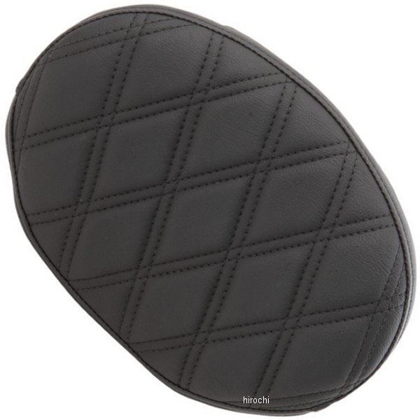 0822-0428 DRAG Specialties ドラックスペシャリティーズ バックレストパッド オーバル ハーレー ツーリング ダブルダイヤモンド 黒