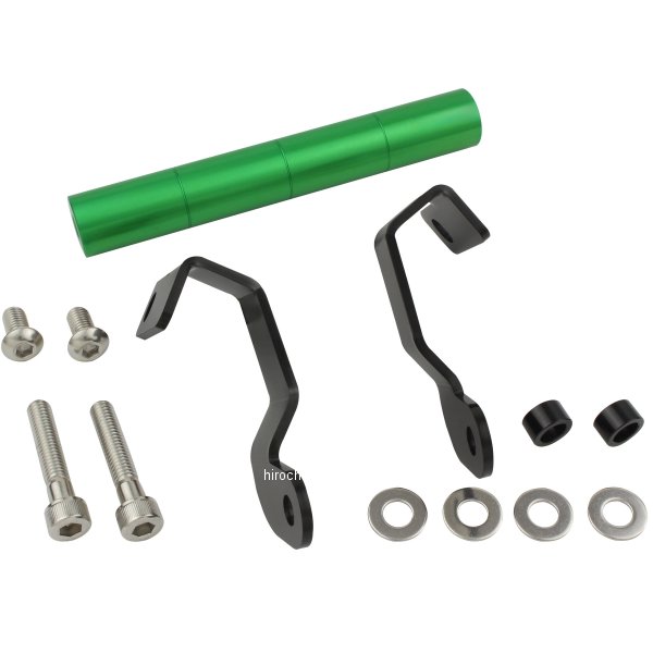 087179-28 ポッシュ POSH スマートフォンホルダーマウントステー 18年-23年 GSX-R125専用 ライムグリーン