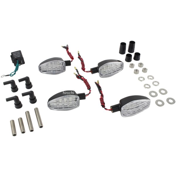 088152-06 ポッシュ POSH ライトウェイトLEDウインカーキット 17年 GSX250R、GSX250FX 黒/クリア