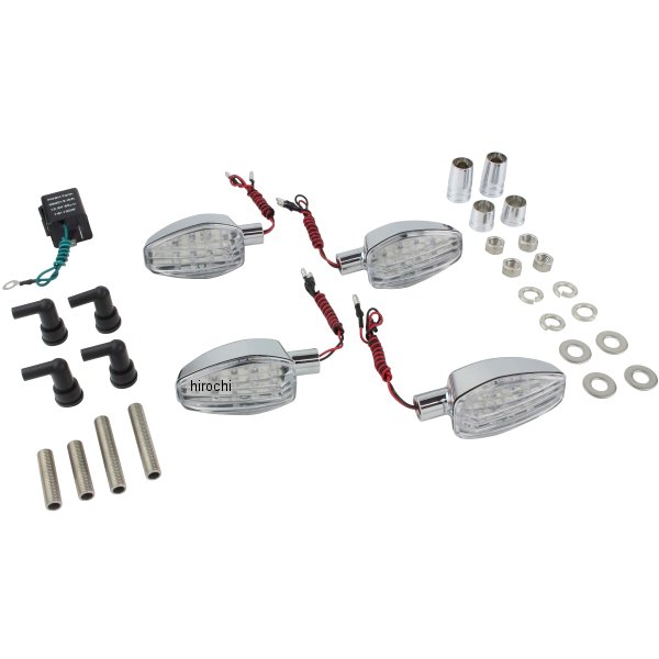 088152 ポッシュ POSH ライトウェイトLEDウインカーキット 17年 GSX250R、GSX250FX メッキ/クリア