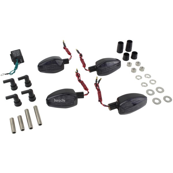 088153-06 ポッシュ POSH ライトウェイトLEDウインカーキット 17年 GSX250R、GSX250FX 黒/スモーク