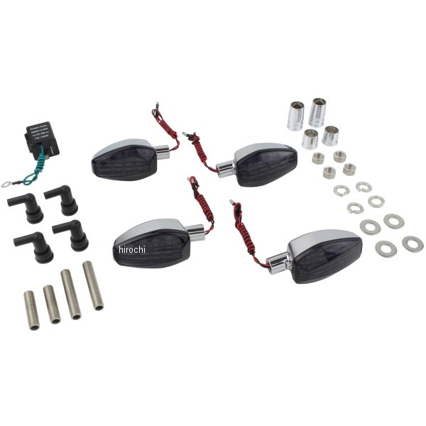 088153 ポッシュ POSH ライトウェイトLEDウインカーキット 17年 GSX250R、GSX250FX メッキ/スモーク