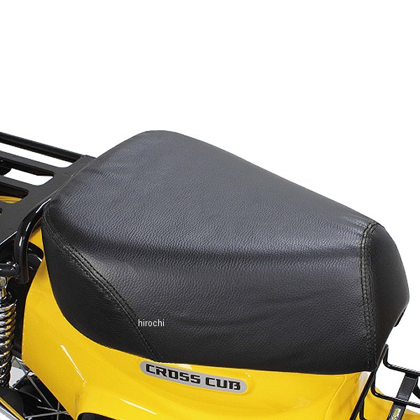 09-11-0189 SP武川 クッションシートカバー クロスカブ110 ブラック表皮/ダブルブラックステッチ