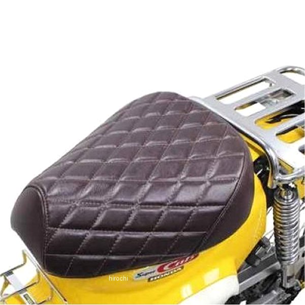 09-11-0233 SP武川 クッションシートカバー スーパーカブ ダイヤモンドステッチ/茶