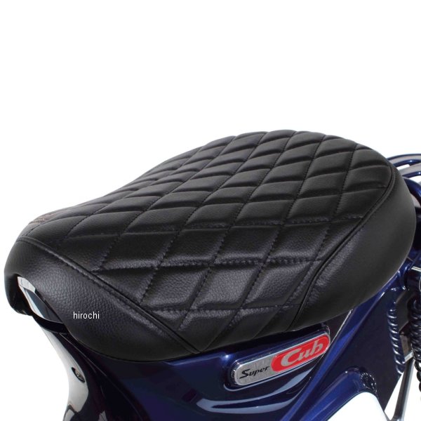 09-11-0251 SP武川 クッションシートカバー ダイヤモンドステッチ スーパーカブC125 黒